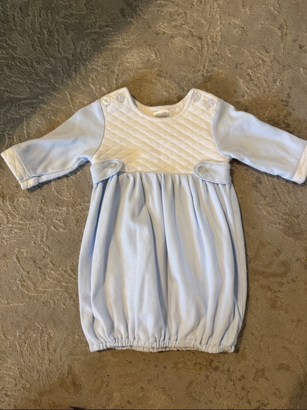 Light Blue Baby Bubble Paty Gown